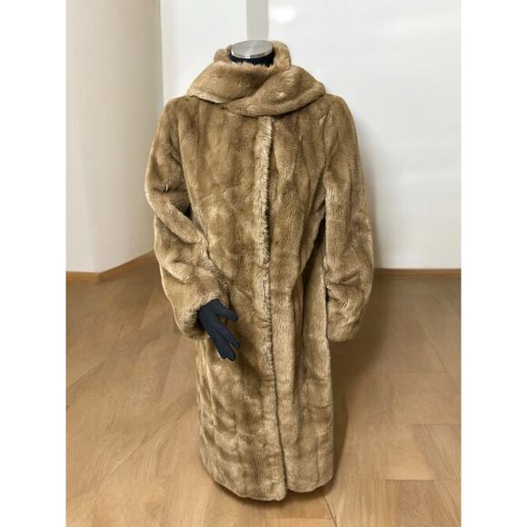Vintage Women’s 1950’s Tissavel Of France For Country Pacer Faux Fur Coat Size L - Picture 4 of 16